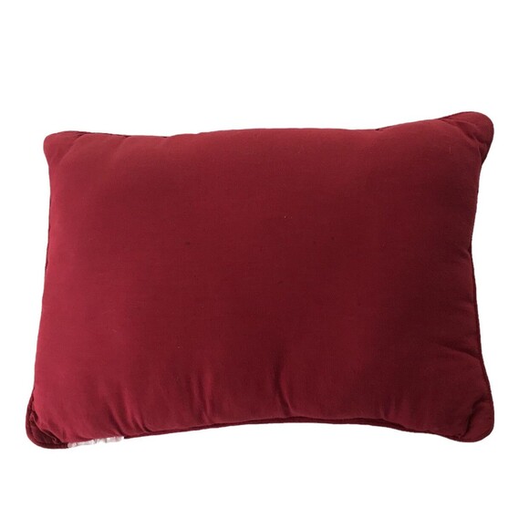 Summer BBQ Throw Pillow Red White Checkered Edges Menu Sauce Condiments Mitt - Picture 3 of 9